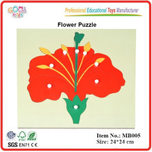 Materiais montessori, Montessori Botany Puzzle -Flower